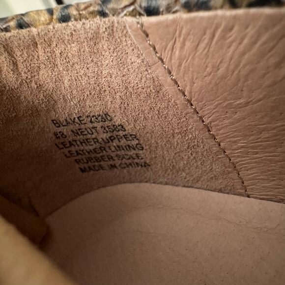 Abeo Blake Metallic Snakeskin Espadrilles Flats 8 Neutral - Picture 11 of 11